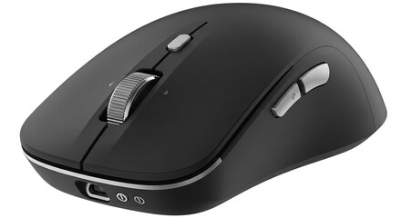 wireless computer mouse with multiple buttons isolated png with transparent background