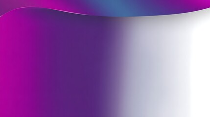 Poster - Gradient flowing purple and white design