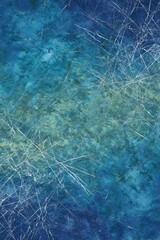 Poster - Aqua textured background with thin white lines