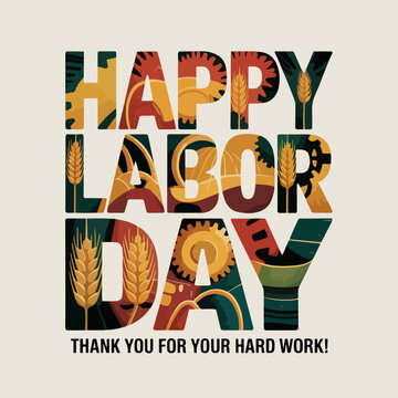 Happy labor day typography , Happy labor day lettering ,  labor day 