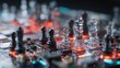 © AndyAziz - Chess pieces stand on a circuit board, symbolizing strategy and the intersection of traditional games with modern technology.