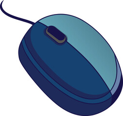 vector illustration of a computer mouse