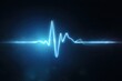 © Sahul - A glowing blue heart beat graphic