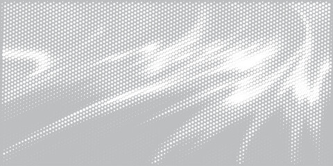 Fototapete - minimalist bstract halftone gray dots circle on white background  Templates for business cards.