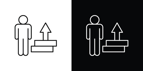 Poster - Personal development icon Simple Set. Vector icons for graphic design template.