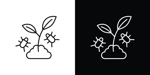 Pest plant icon Simple Set. Vector icons for graphic design template.