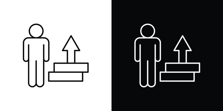 Personal development icon Simple Set. Vector icons for graphic design template.