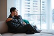 © callisto - Young couple enjoying a cozy moment together in a modern living space