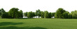 © Nipawan - Shadow on green grass and trees Panorama view PNG for Architecture background.3d rendering