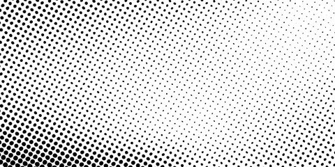 Wall Mural - Dot gradation texture. Retro halftone gradient background.