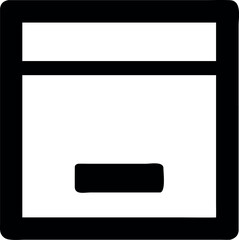 Fototapete - Simple Box Icon Design with Primary and Secondary Color Palette Elements