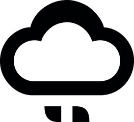 Fototapete - Simple Cloud Icon Design
