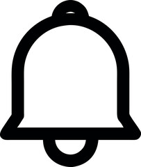 Fototapete - Notification Bell Icon with Cat Illustration Design for Alert or Reminder