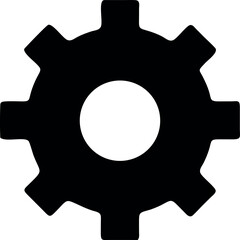 Fototapete - Settings Icon Design with Gear Symbol in Multiple Colors for Various Applications
