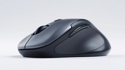 Poster - An ergonomic computer mouse, isolated on a white background, studio shot. Technology, comfort.