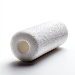 Poster - A white foam roller, isolated on a pure white background. Recovery, muscle relief.