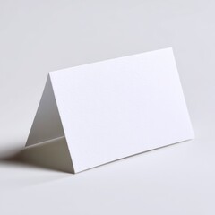 Poster - A plain white note card blank, isolated on a pure white background. Quick notes, message.