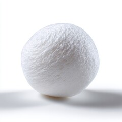 Poster - A simple white cotton ball, isolated on a pure white background. First aid, hygiene.