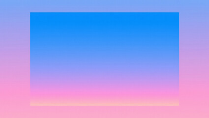 Poster - A simple abstract gradient background with blue pink and yellow hues in a rectangular frame shape
