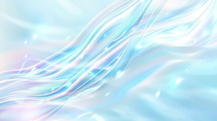 Poster - A beautiful blue and white background with a flowing wave. The wave is made up of various shades of blue and white, creating a sense of depth and movement