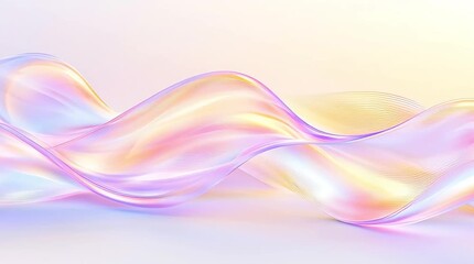 Poster - A colorful wave with a purple and yellow hue. The wave is very long and has a lot of detail