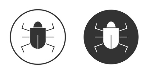 Bug icon doodle vectors, vector illustration