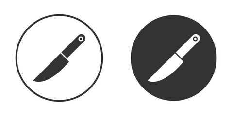 Kitchen knife icon doodle vectors, vector illustration