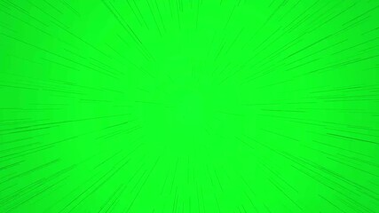 Poster - Green Screen Zoom Burst Animation Fast Speed Motion Graphics Radial Lines Energy Power Chroma Key. Green Screen Zoom Burst Animation. Fast Radial Lines Show Dynamic Energy And Power.