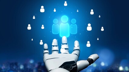 Poster - People networking, business connections, digital networking platforms, professional collaboration, and expanding opportunities through business relationship building and engagement. Muxer
