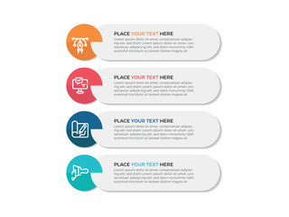 Aufkleber -  Can be used for 4 steps, options, business process, workflow, diagram, flowchart concept, timeline, marketing icons, info graphics.