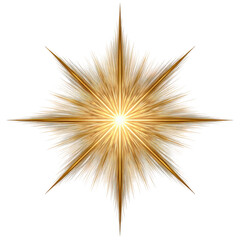 Poster - Bright golden starburst design radiating warmth and energy in a dynamic fashion, suitable for various decorative uses