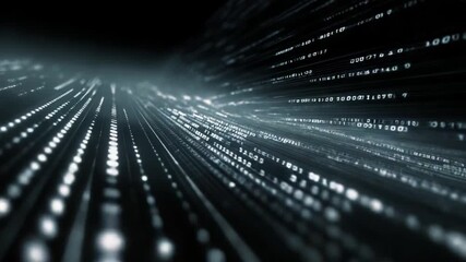 Poster - Digital Data Flow: A dynamic visual of data streams and information flowing, reflecting the complex structure of the information age and digital technology.