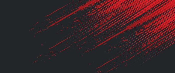 Poster - Background, contrast red and black color abstract template for business design. Technology style. You can use it for advertising, sports posters, templates, business presentations. Vector illustration