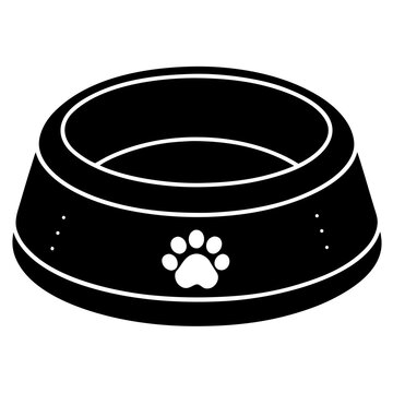 Pet Food Bowl  Vector Illustration – Cute Animal Design for Pet Lovers
