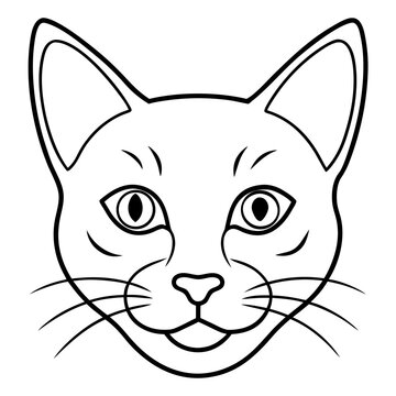 Cat Face  Vector Illustration – Cute Animal Design for Pet Lovers
