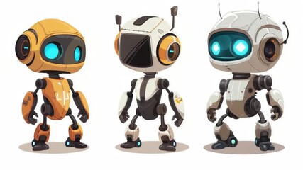 Poster - A group of robotic friends standing side by side