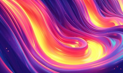 Poster - Dynamic abstract wave background with vibrant color gradient for modern design