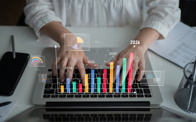 Poster - Strategic business planning drives growth, expansion, and innovation using metrics and roadmaps to ensure success in the future. Latch
