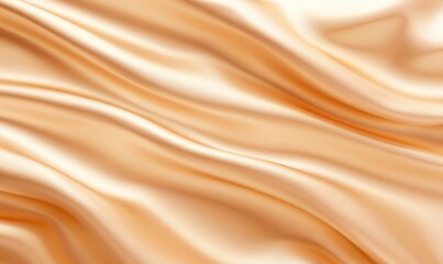 Aufkleber - Luxurious golden silk fabric with smooth waves and elegant texture