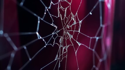 Crack of glass