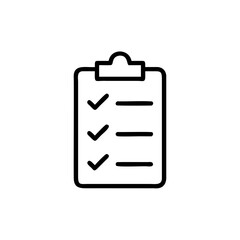 Poster - Checklist icon with three completed tasks on done