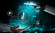 © InfiniteFlow - AI boosts workplace productivity with smart tracking tools, workflow optimization, and digital assistants that streamline business operations and enhance efficiency. Artificial intelligence spline
