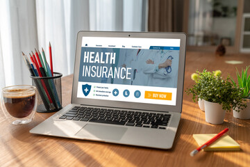 Poster - Health insurance web site modish registration system for easy form filling