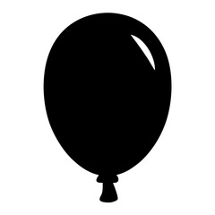 Poster - Simple graphic of a black balloon, suggesting a party or celebration