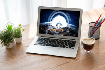 Poster - Cloud computing software for modish remote work and personal data storage
