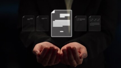 Poster - Online document management, cloud-based document access, secure digital file storage, paperless document workflow, and online document sharing for productivity and efficiency. Muxer