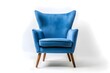 © Temburuong - A casual photo of blue chair with white background. It's a casual photo.