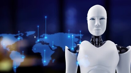 Poster - AI boosts people networking with artificial intelligence insights, virtual assistant introductions, and AI-enhanced digital business engagement. Kernel