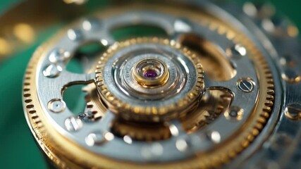 Poster - A close-up shot of a watch face with intricate details and features