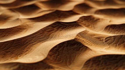 Wall Mural - Soft golden evening light illuminates intricate texture of sand dunes, creating mesmerizing pattern that evokes sense of tranquility and natural beauty